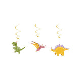 Dino-Mite Swirl Decoration-3pcs