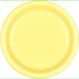 Pastel Yellow 9" Plastic Plates -20pcs