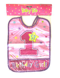 Sweet 1st Birthday Girl Bib