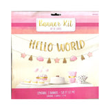 Oh Baby Girl Letter Banner Kit -2pcs