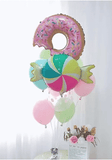 Donut and Sweet Foil Balloon Bouquet -10pcs