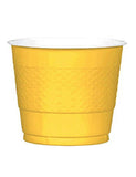 Yellow Plastic Cups 9oz-20Pcs