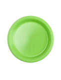 Light Green Plastic Plates 9in-20Pcs