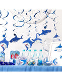 Shark Swirl Decorations -30pcs