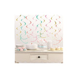 Pastel Swirl Decoration -12pcs