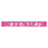 Sweet 1st Birthday Girl Foil Banner -12ft