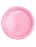 Light Pink Plastic Plates 9in-20Pcs