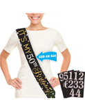 Add an Age Birthday Sash