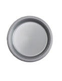 Silver Plastic Cake Plates 7in-20Pcs