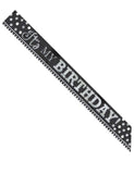 Black & White Happy Birthday Sash 1.5M