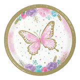 Butterfly Shimmer Plates -8pcs