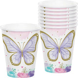 Butterfly Shimmer Cups -8pcs