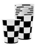 Checkered Paper Cups -8pcs