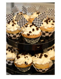 Checkered Cupcake Flag Picks- Paper (24/pkt)