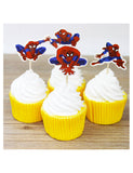 Spider man Cupcake Pics-24pcs