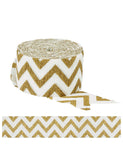 Gold Chevron Paper Streamer – 81feet by 1.7″