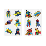 Super hero Tattoos Sheet- 6pcs