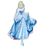 Cinderella foil balloon large -28″ by 33″