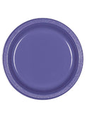 Dark Purple Plastic Cake Plates 7in-20Pcs