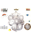 Silver Balloon Bouquet-8pcs