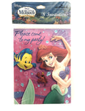 The Little Mermaid invitation -8pcs