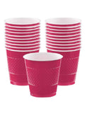 Dark Pink Plastic Cups 9oz-20Pcs