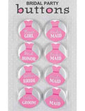 Bridal Shower Buttons -8pcs