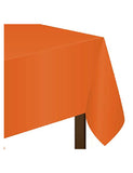 Orange Plastic Table Cover-Size 54″By 108″