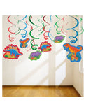 Dinosaur Swirl Decoration-12pcs