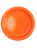 Orange Plastic Plates 9in-20Pcs