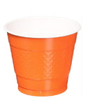 Orange Plastic Cups 9oz-20Pcs