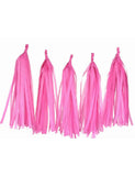 Pink Paper Tassles-5pcs