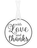 White Thank you Labels-25pcs