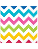 Rainbow Chevron Beverage Napkins-16pcs