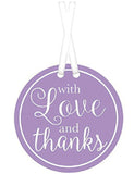 Purple Thank you Labels-25pcs