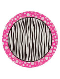 Zebra Print Plates-18pcs