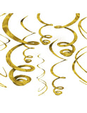 Gold Swirl Decoration -8 pcs