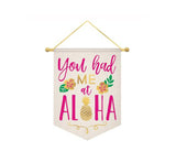 Aloha Canvas Hanging Sign Decoration