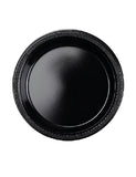 Black Plastic Cake Plates 7in-20Pcs