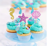 Mermaid Wishes Cupcake Pics -24pcs