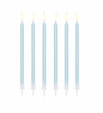 Pastel Blue Tall Candle -12pcs