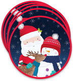 Christmas Festive Santa Paper Plates-8pcs-12″