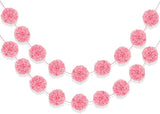 Baby Pink Fluffy Flower Garland 24 feet