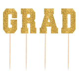 GRAD Gold Cake Picks