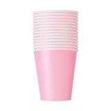 Lovely Light Pink Paper cups -14pcs