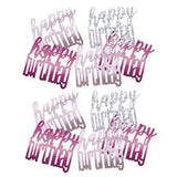 Happy BIrthday Glitz Pink Confetti -14.1g