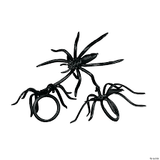 Black Spider rings -12pcs