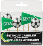 Soccer Candle - Goal Getter Pick Candle 6pcs