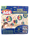 Add an Age Swirl Decoration-12pcs