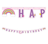 Unicorn Rainbow Happy Birthday Banner – 6.6ft
